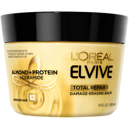 L'Oreal Paris Elvive Total Repair 5 Damage-Erasing Balm with Almond and Protein, hair mask for extentions