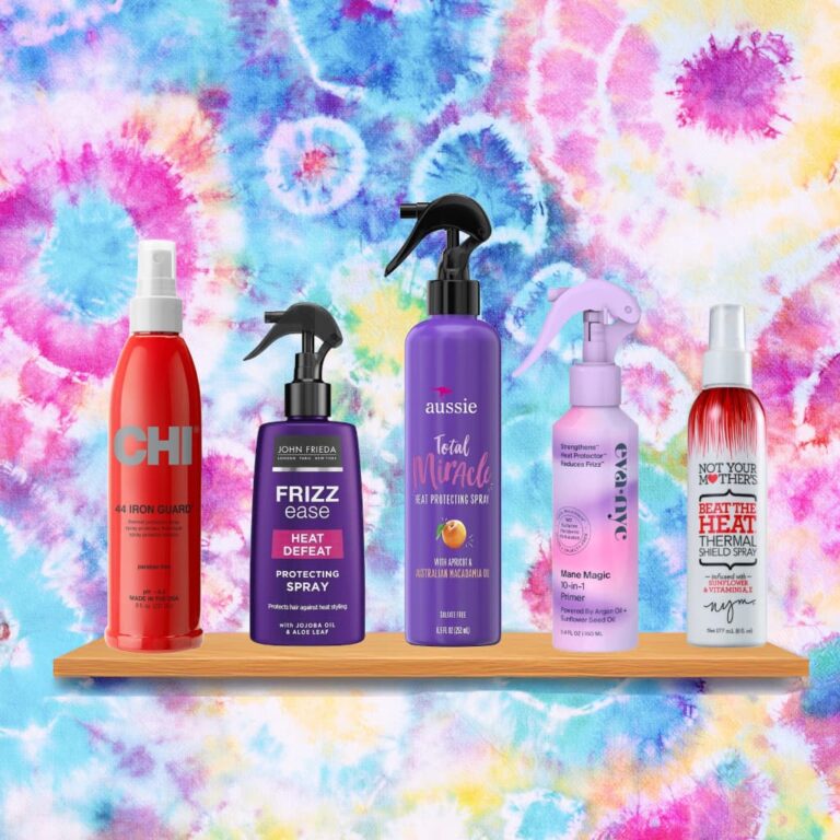 All 5 affordable heat protectant sprays on shelf